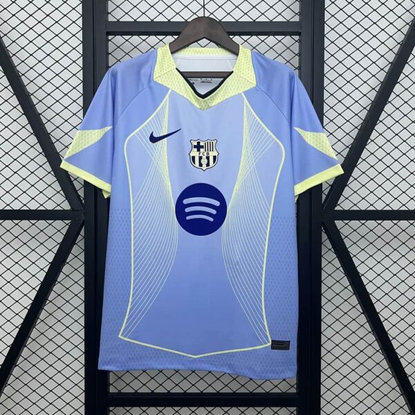 Barcelona 2025-26 Light Blue Neon Yellow Special Edition Jersey