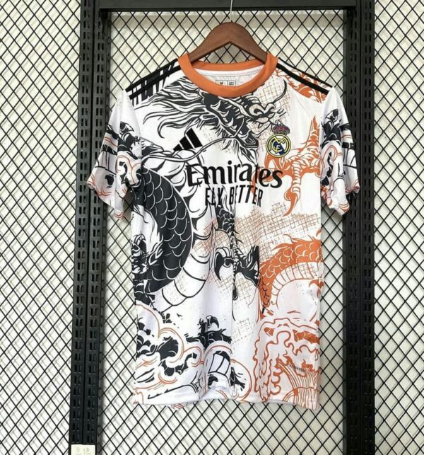 Real Madrid 2025-26 Black Orange Dragon Special Edition