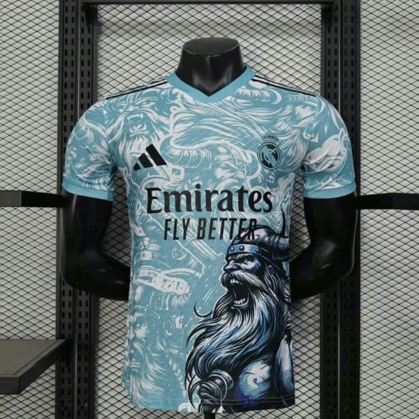 Real Madrid 2025-26 Viking Blue Special Edition Jersey Player Version