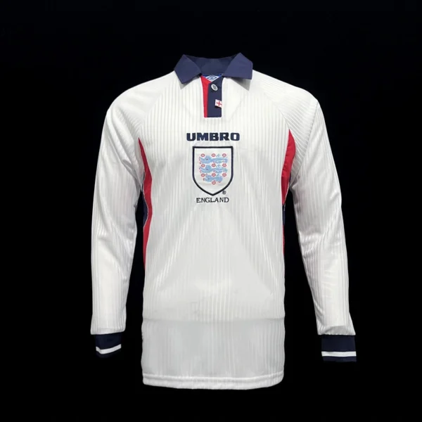 England 1998-99 Home Retro Long Sleeve Jersey
