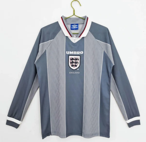 England 1996-97 Away Retro Long Sleeve Jersey