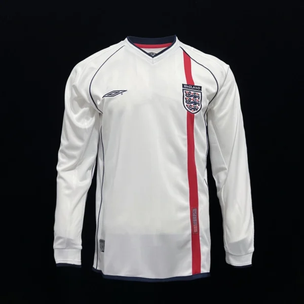 England 2002-03 Home Retro Long Sleeve Jersey