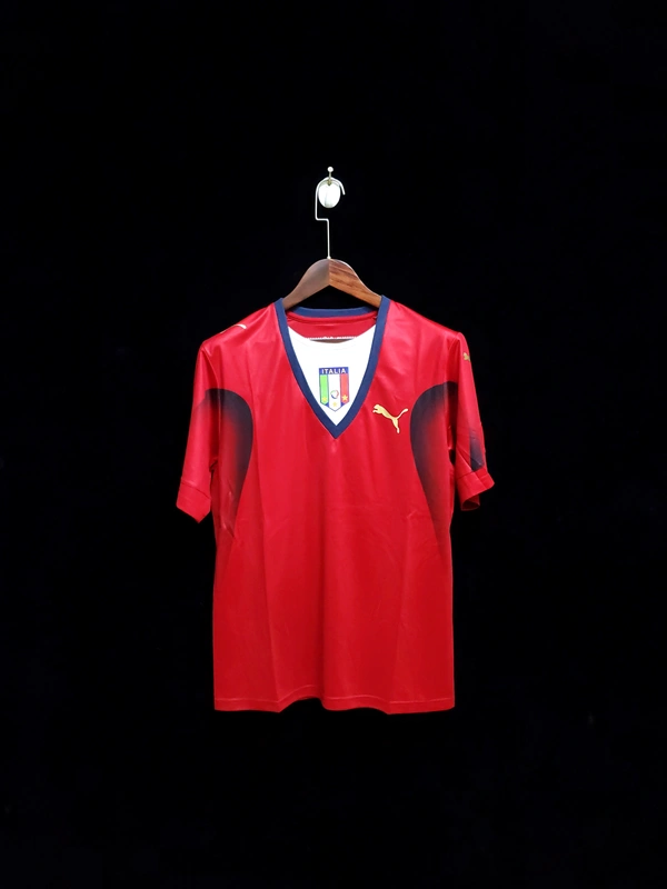 Italy 2006-07 Red Goalkeeper Retro Jersey