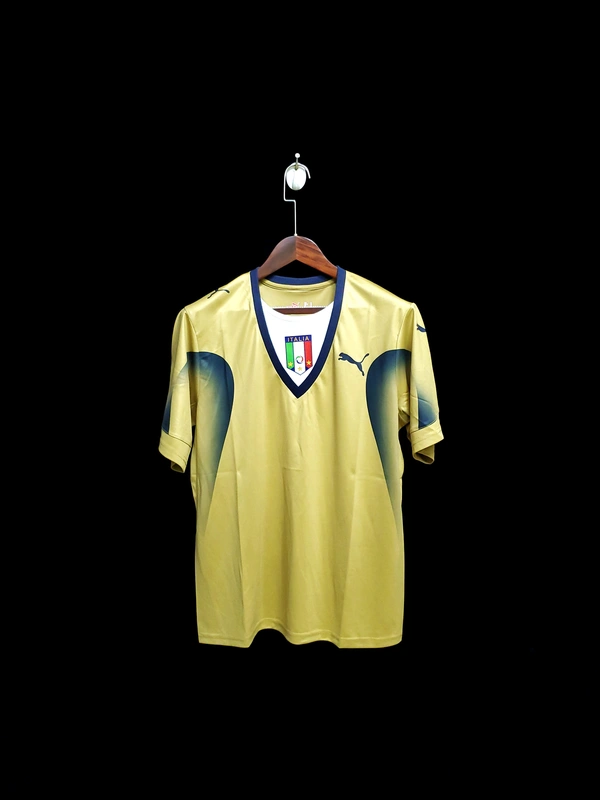 Italy 2006-07 Yellow Goalkeeper Retro Jersey