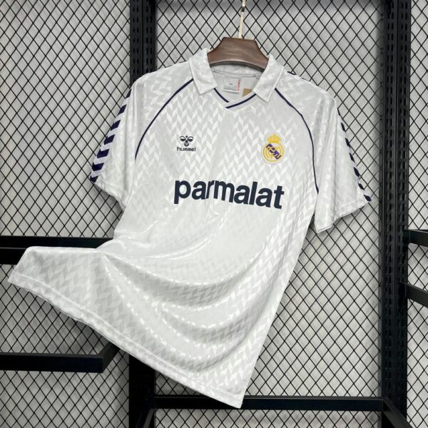 Real Madrid 1988-89 Home Retro Jersey