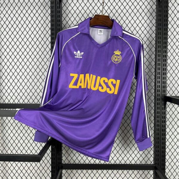 Real Madrid 1984-85 Third Retro Long Sleeve Jersey