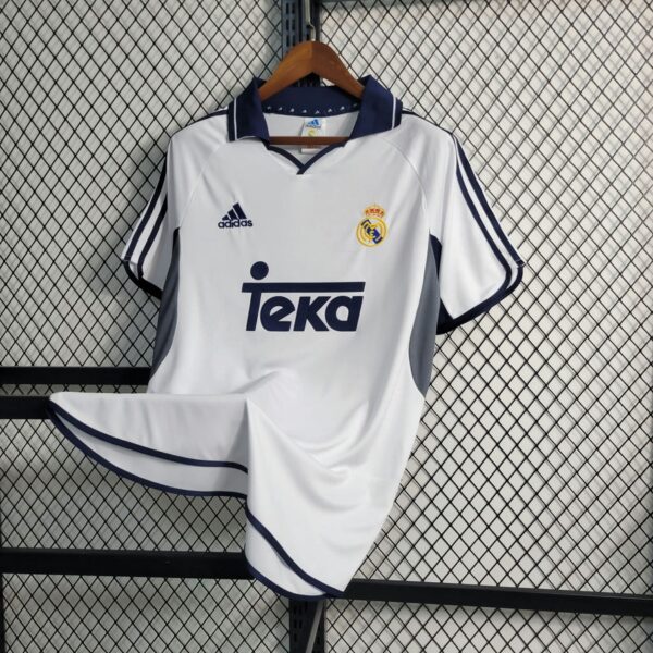 Real Madrid 2000-01 Home Retro Jersey