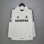 Real Madrid 2005-06 Home Retro Long Sleeve Jersey
