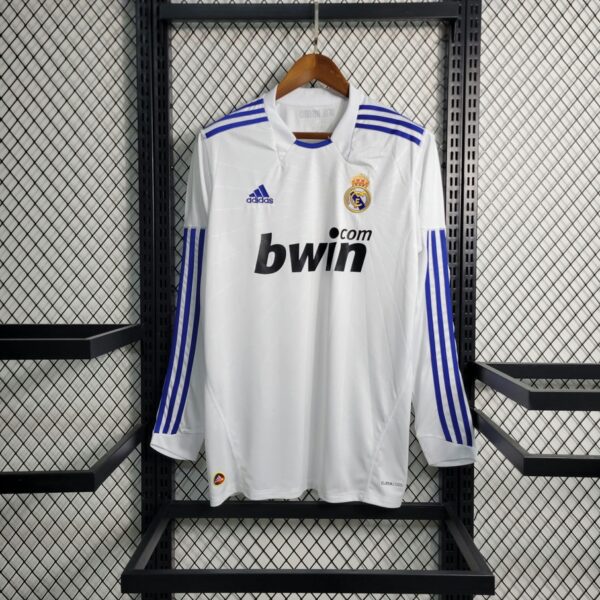 Real Madrid 2010-11 Home Retro Long Sleeve Jersey