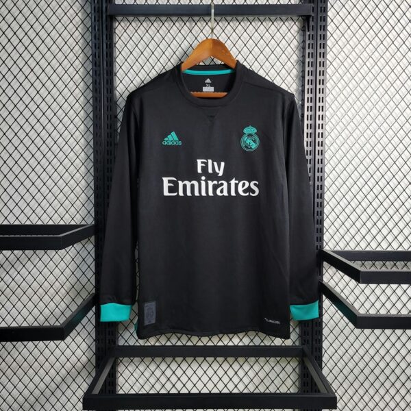 Real Madrid 2017-18 Away Retro Long Sleeve Jersey