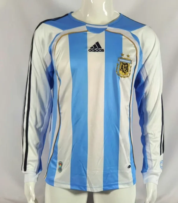 Argentina 2006-07 Home Retro Long Sleeve Jersey