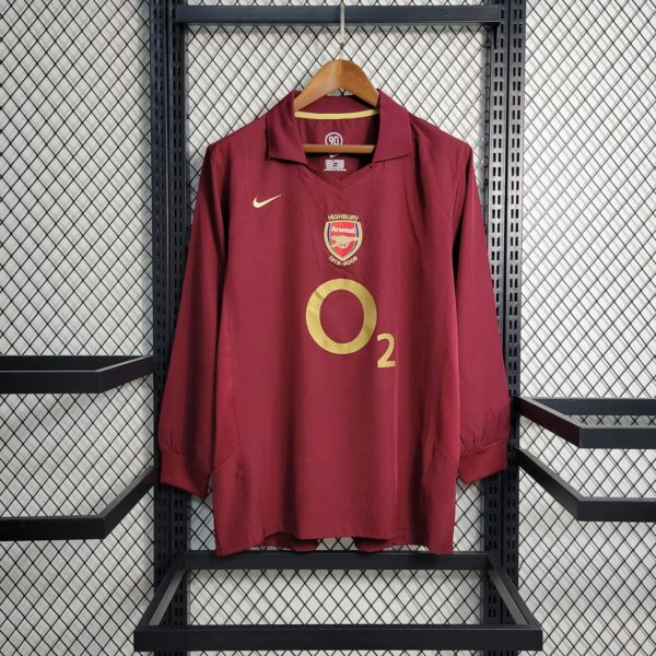Arsenal 2005-06 Home Retro Long Sleeve Jersey
