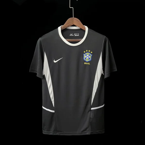 Brazil 2002-03 Black Goalkeeper Retro Jersey