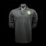 Brazil 2004-05 Black Retro Long Sleeve Jersey