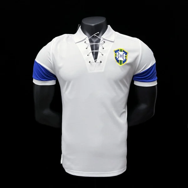 Brazil 2004-05 White Retro Jersey