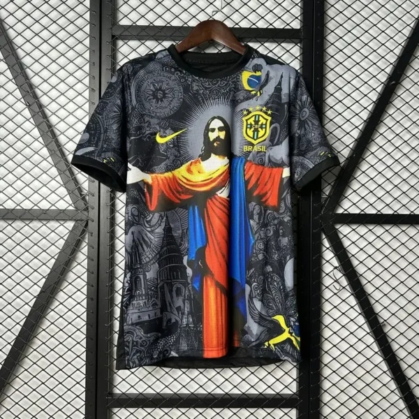 Brazil 2025-26 Jesus Black Red Special Edition Jersey