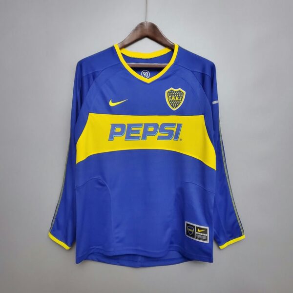 Boca Juniors 2003-04 Home Retro Long Sleeve Jersey