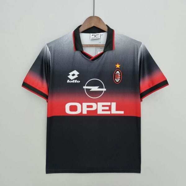 AC Milan 1995-96 Black Retro Training Jersey
