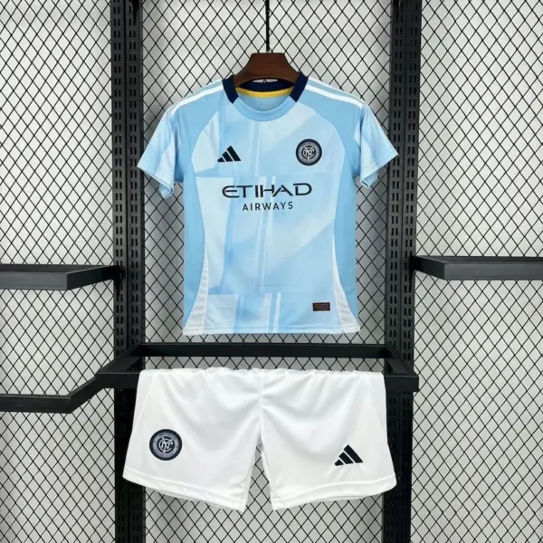 New York City FC 2025-26 Home Kids Kit