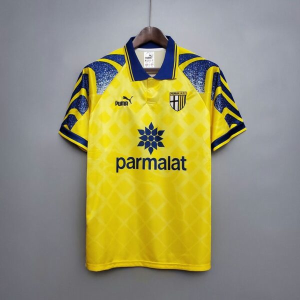 Parma 1995-97 Yellow Retro Jersey
