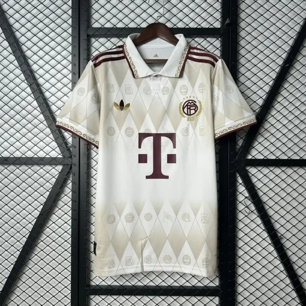 Bayern Munich 2025-26 White Gold Diamond 125th Anniversary Jersey