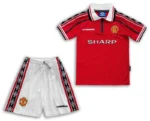 Manchester United 1998-99 Home Kids Kit