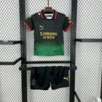AC Milan 2025-26 Black Co-Branded Kids Kit