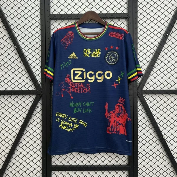 Ajax 2025-26 Dark Blue Reggae Graffiti Special Edition Jersey