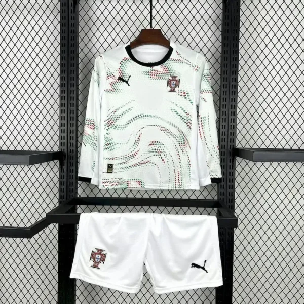 Portugal 2025-26 Away Long Sleeve Kids Kit