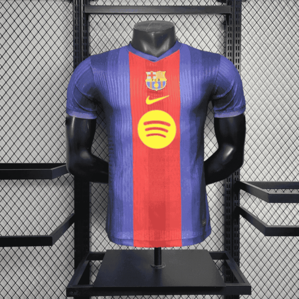 Barcelona 2025-26 Red Blue Stripe Special Edition Jersey Player Version