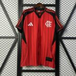 Flamengo 2025-26 Red Black Pinstripe Special Edition Jersey