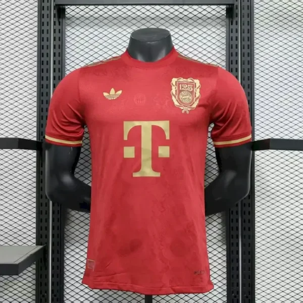 Bayern Munich 2025-26 Red Gold 125th Anniversary Special Edition Jersey Player Version