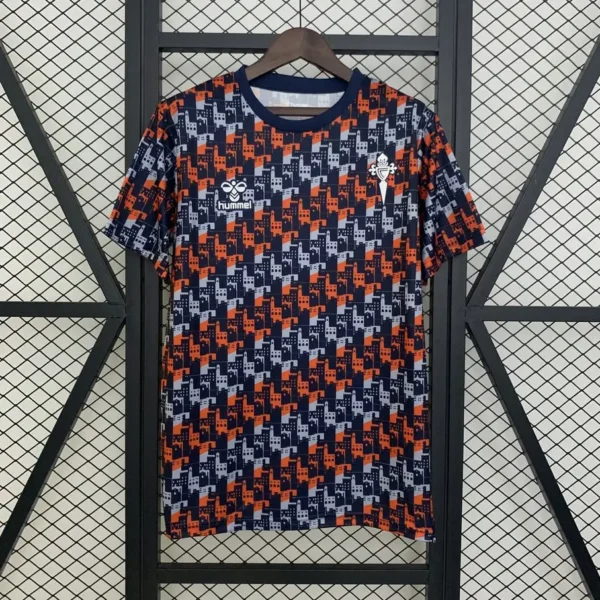 Celta Vigo 2025-26 Red Blue Geometric Pattern Special Edition Jersey