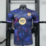 Barcelona 2025-26 Blue Red Brushstroke Special Edition Jersey Player Version