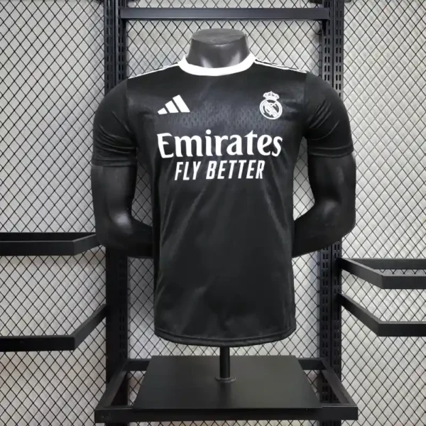 Real Madrid 2025-26 Black Classic Co-Branded Jersey Player Version