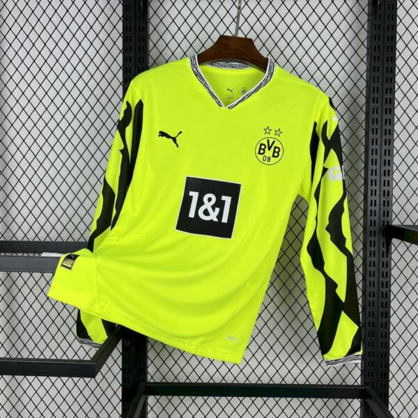 Borussia Dortmund 2025-26 Neon Yellow Goalkeeper Long Sleeve Jersey