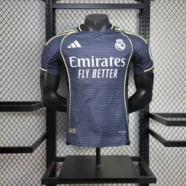 Real Madrid 2025-26 Navy Yellow Stripe Special Edition Jersey Player Version