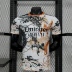 Real Madrid 2025-26 White Gold Dragon Special Edition Jersey Player Version
