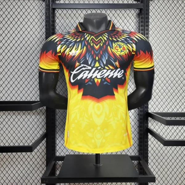 Club America 2025-26 Yellow Flame Feather Special Edition Jersey Player Version