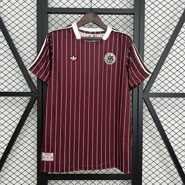 Ajax 2025-26 Burgundy Pinstripe Special Edition Jersey