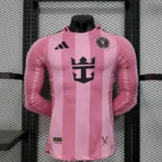 Inter Miami CF 2025-26 Home Long Sleeve Jersey Player Version