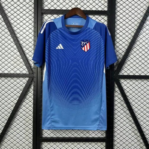 Atletico Madrid 2025-26 Blue Gradient with Wave Pattern Goalkeeper Jersey