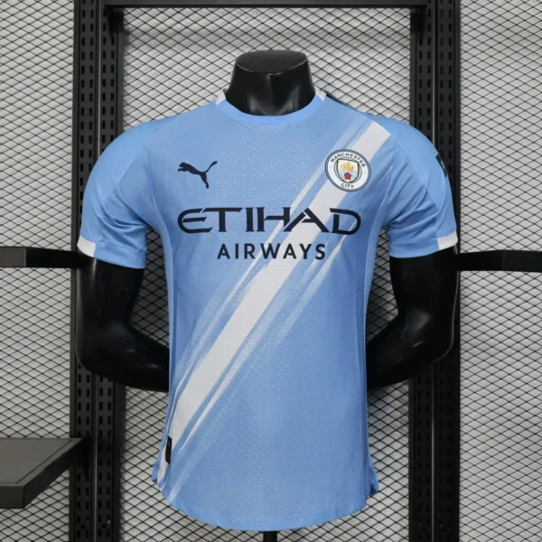 Manchester City 2025-26 Home Jersey Player Version