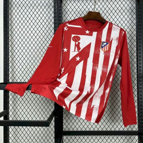 Atletico Madrid 2025-26 Red Pre-Match Training Long Sleeve Jersey