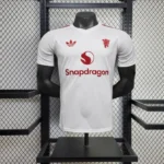 Manchester United 2025-26 White Red Crest Co-Branded Jersey Player Version