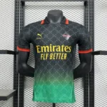 AC Milan 2025-26 Black Green Gradient Co-Branded Jersey Player Version