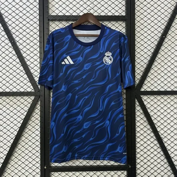 Real Madrid 2025-26 Blue Flames Training Jersey