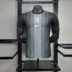 Netherlands 2025-26 Black Striped Goalkeeper Jersey Player Version