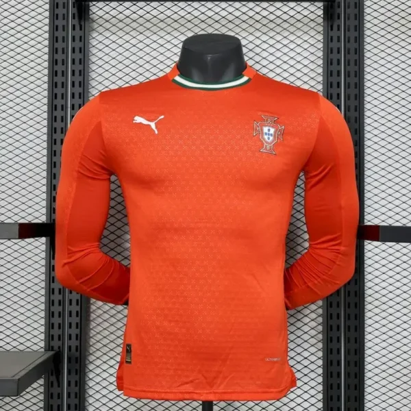 Portugal 2025-26 Home Long Sleeve Jersey Player Version