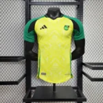 Jamaica 2025-26 Bright Yellow Pattern Jersey Player Version